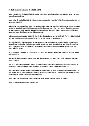 A preview of a PDF biography for Stone, Robert James